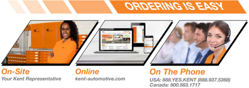 Kent Automotive Ordering Information